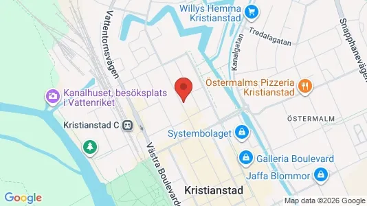 Apartments for rent i Kristianstad - kort over placeringen