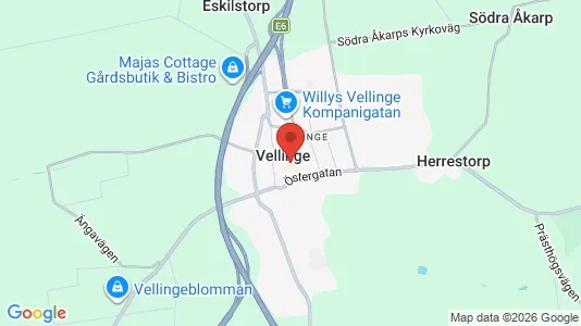 Apartments for rent i Vellinge - kort over placeringen