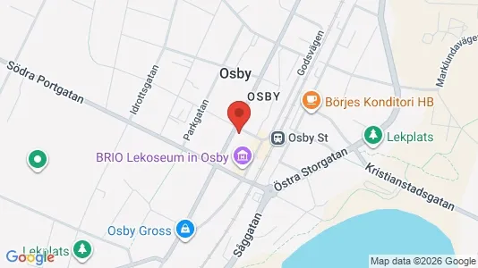 Apartments for rent i Osby - kort over placeringen