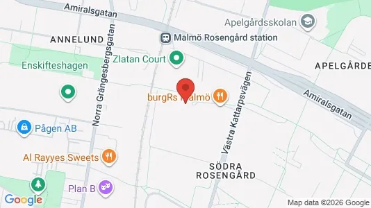 Apartments for rent i Rosengård - kort over placeringen