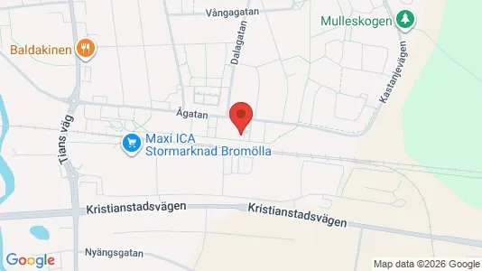 Apartments for rent i Bromölla - kort over placeringen