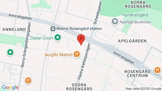 Apartments for rent i Rosengård - kort over placeringen