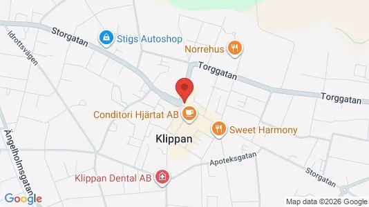 Apartments for rent i Klippan - kort over placeringen