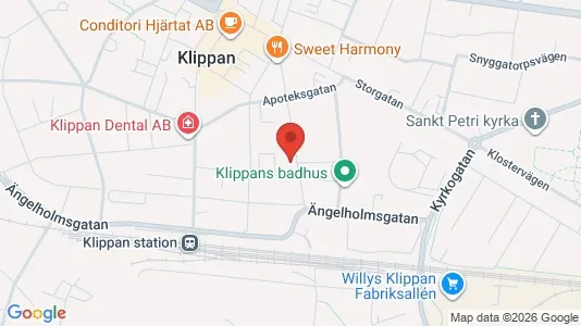 Apartments for rent i Klippan - kort over placeringen