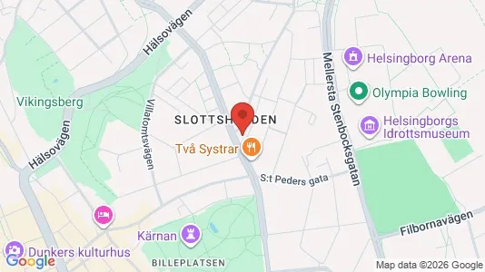 Apartments for rent i Helsingborg - kort over placeringen