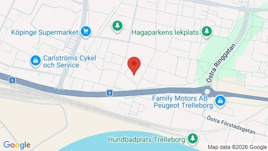 Apartments for rent i Trelleborg - kort over placeringen