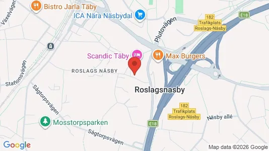 Apartments for rent i Täby - kort over placeringen