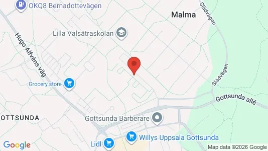 Apartments for rent i Uppsala - kort over placeringen