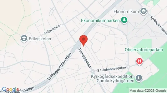 Rooms for rent i Uppsala - kort over placeringen