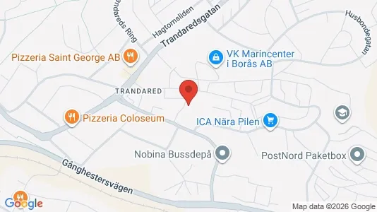 Apartments for rent i Borås - kort over placeringen
