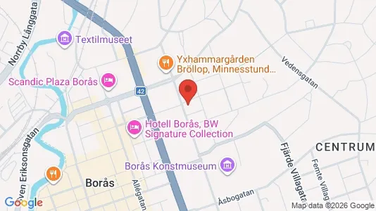 Apartments for rent i Borås - kort over placeringen