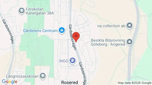 Apartments for rent i Angered - kort over placeringen