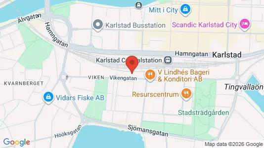 Apartments for rent i Karlstad - kort over placeringen