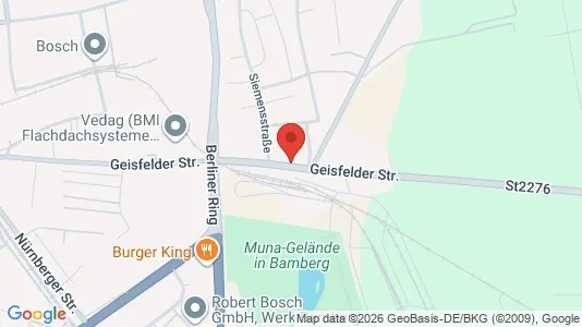Apartments for rent i Bamberg - kort over placeringen