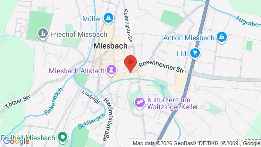 Apartments for rent i Miesbach - kort over placeringen