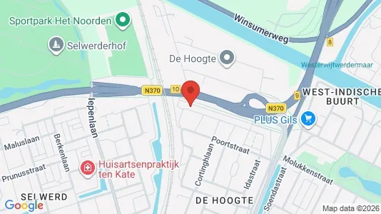 Apartments for rent i Groningen - kort over placeringen