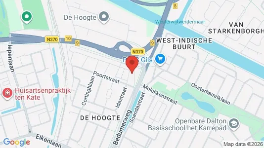 Apartments for rent i Groningen - kort over placeringen