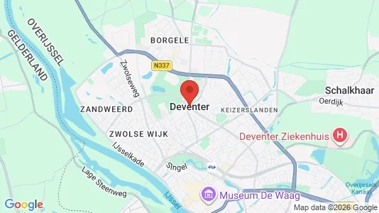 Apartments for rent i Deventer - kort over placeringen