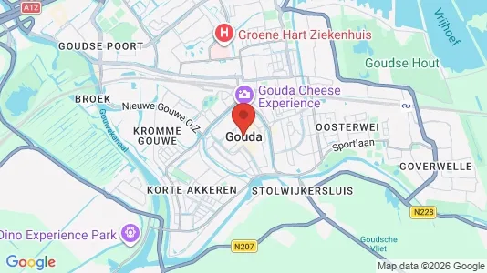 Houses for rent i Gouda - kort over placeringen