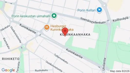 Apartments for rent i Pori - kort over placeringen