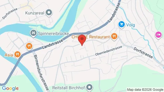 Apartments for rent i Baden - kort over placeringen