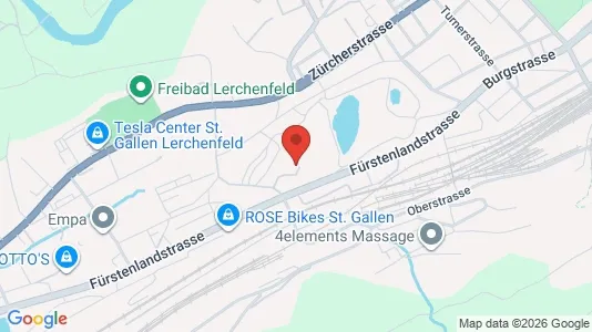 Apartments for rent i Sankt Gallen - kort over placeringen