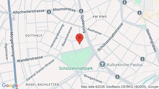 Apartments for rent i Basel-Stadt - kort over placeringen