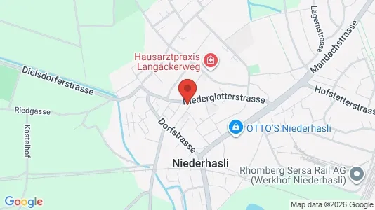 Apartments for rent i Dielsdorf - kort over placeringen