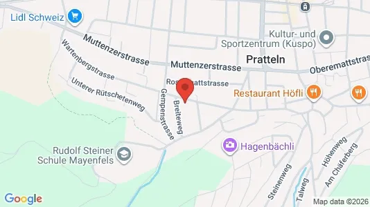 Apartments for rent i Liestal - kort over placeringen