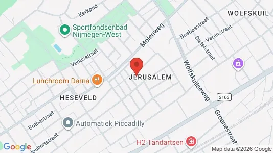 Apartments for rent i Nijmegen - kort over placeringen