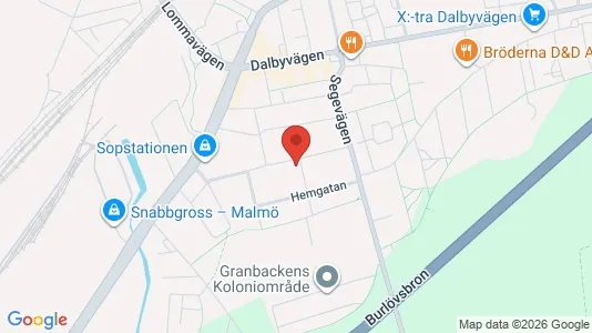Apartments for rent i Burlöv - kort over placeringen