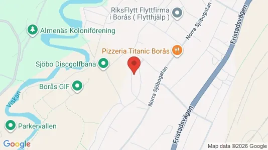 Apartments for rent i Borås - kort over placeringen