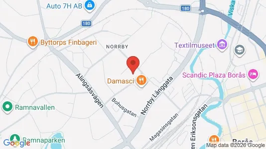 Apartments for rent i Borås - kort over placeringen