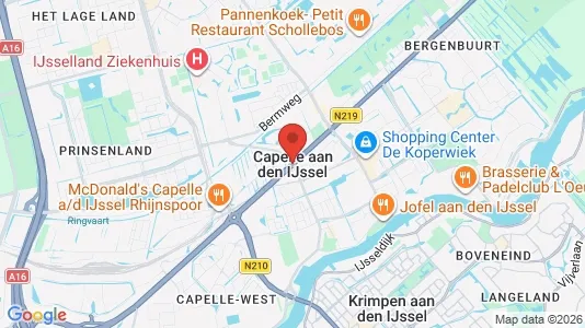 Apartments for rent i Capelle aan den IJssel - kort over placeringen
