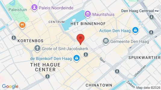 Apartments for rent i The Hague Centrum - kort over placeringen