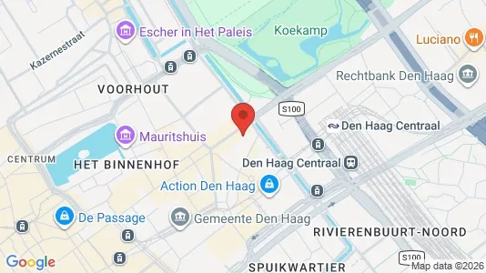 Apartments for rent i The Hague Centrum - kort over placeringen