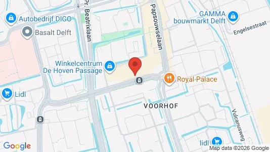 Apartments for rent i Delft - kort over placeringen