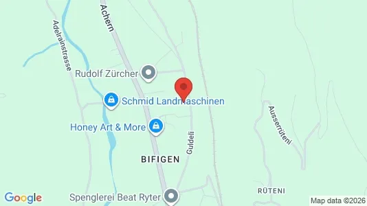 Apartments for rent i Frutigen-Niedersimmental - kort over placeringen