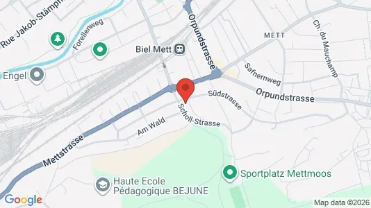 Apartments for rent i Biel - kort over placeringen