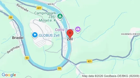 Apartments for rent i Zell - kort over placeringen