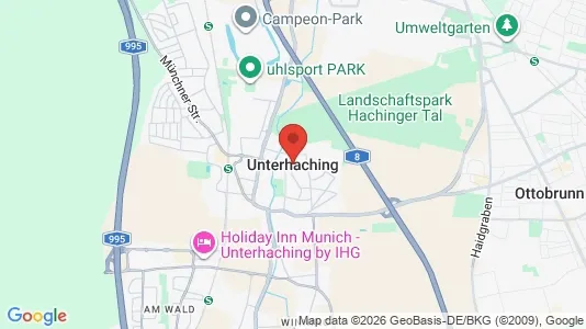 Apartments for rent i Unterhaching - kort over placeringen