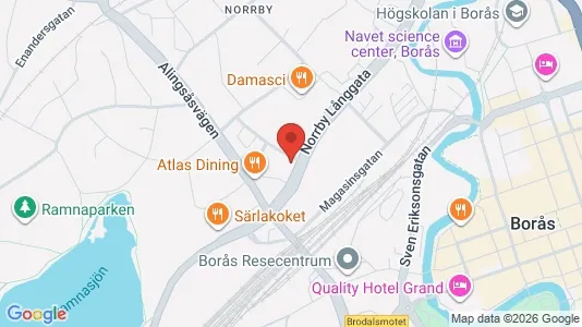 Apartments for rent i Borås - kort over placeringen