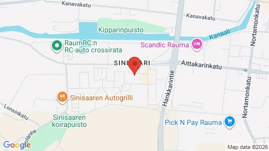 Apartments for rent i Rauma - kort over placeringen