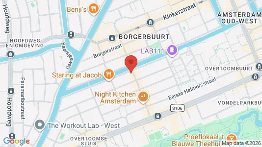 Apartments for rent i Amsterdam Oud-West - kort over placeringen