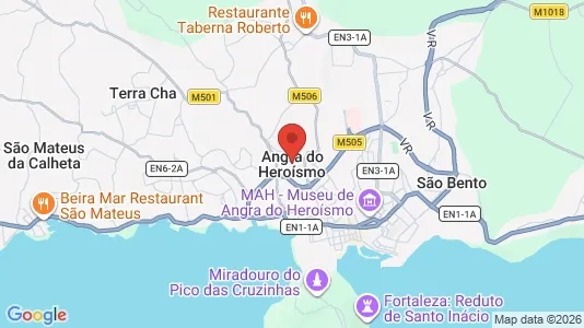 Apartments for rent i Angra do Heroísmo - kort over placeringen