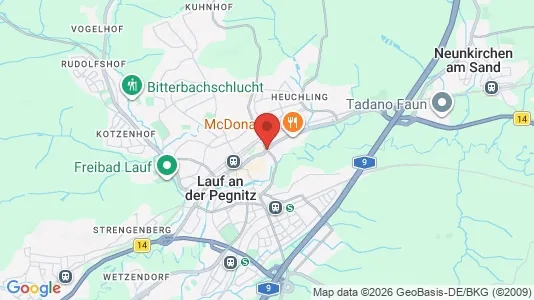 Apartments for rent i Nürnberger Land - kort over placeringen