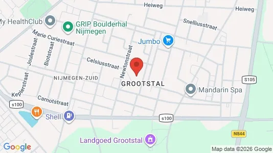 Apartments for rent i Nijmegen - kort over placeringen