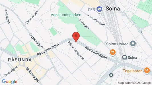 Apartments for rent i Solna - kort over placeringen