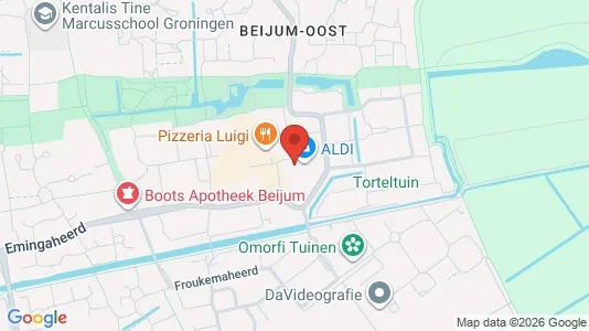 Apartments for rent i Groningen - kort over placeringen