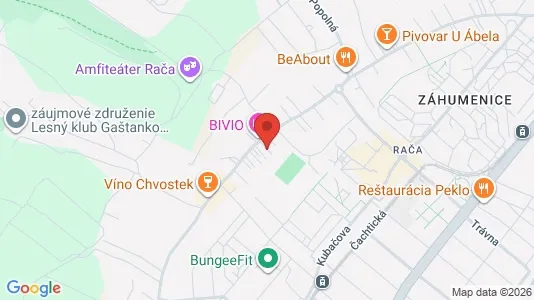 Apartments for rent i Bratislava Nové Mesto - kort over placeringen